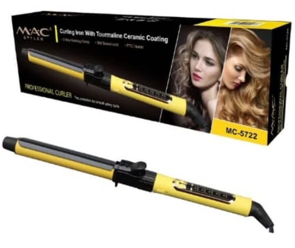 فرکننده مو مک استایلر مدل MC-5722-میل فرکننده مو مک استایلر مدل MC-5722 جدید ترین مدل میل فر کننده انبر دار مک استایلر می باشد . درجه حرارت دستگاه فرکننده مو مک استایلر مدل MC-5722 تا ۲۳۰ درجه و کمترین درجه این محصول ۱۵۰ درجه می باشد. فرکننده مو مک استایلر مدل MC-5722 دارای پد ضد حرارت می باشد که هم ...