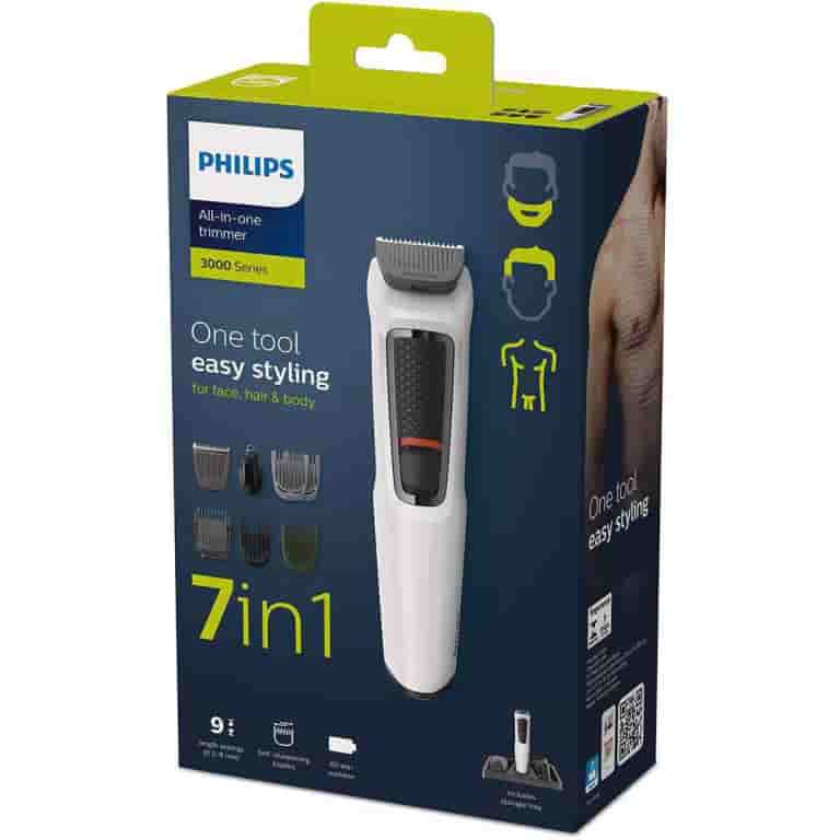 ماشین اصلاح سر و صورت فیلیپس مدل MG-3721-ماشین اصلاح سر و صورت فیلیپس مدل MG-3721 مجموعه ای کامل از یک ماشین اصلاح به همراه 7 عددی سَری مختلف است که می توان از آن ها برای کوتاه کردن و حالت دادن موهای سر ، صورت و بدن استفاده کرد. لوازم جانبی ماشین اصلاح سر و صورت فیلیپس مدل MG-3721 این امکان را به شم ...